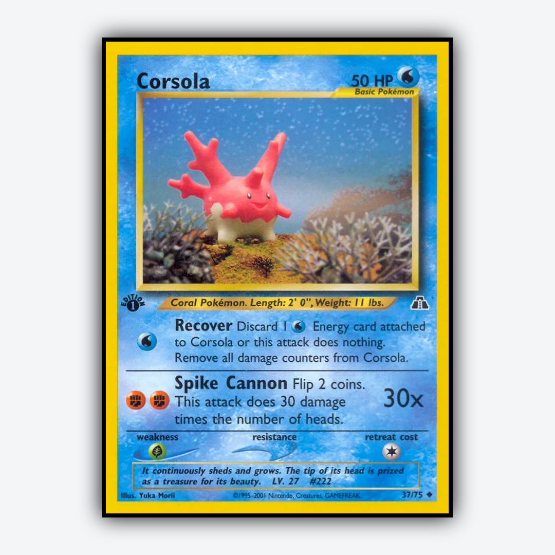 Corsola 037/75 - Neo Discovery Set - Card Rug