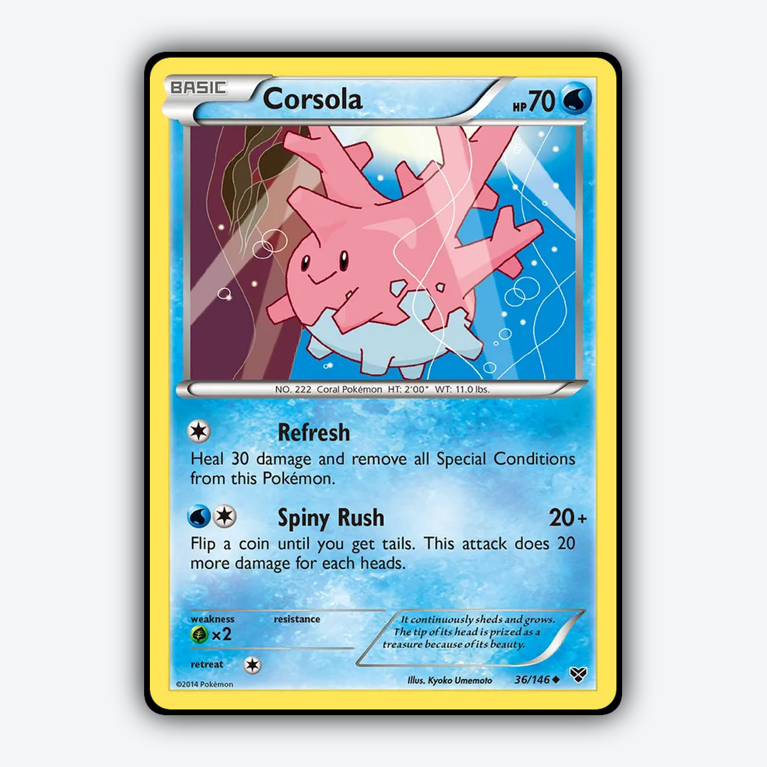 Corsola 036/146 - XY Set - Card Rug