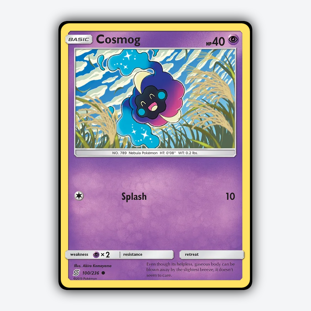 Cosmog 100/236 - Unified Minds Set - Card Rug