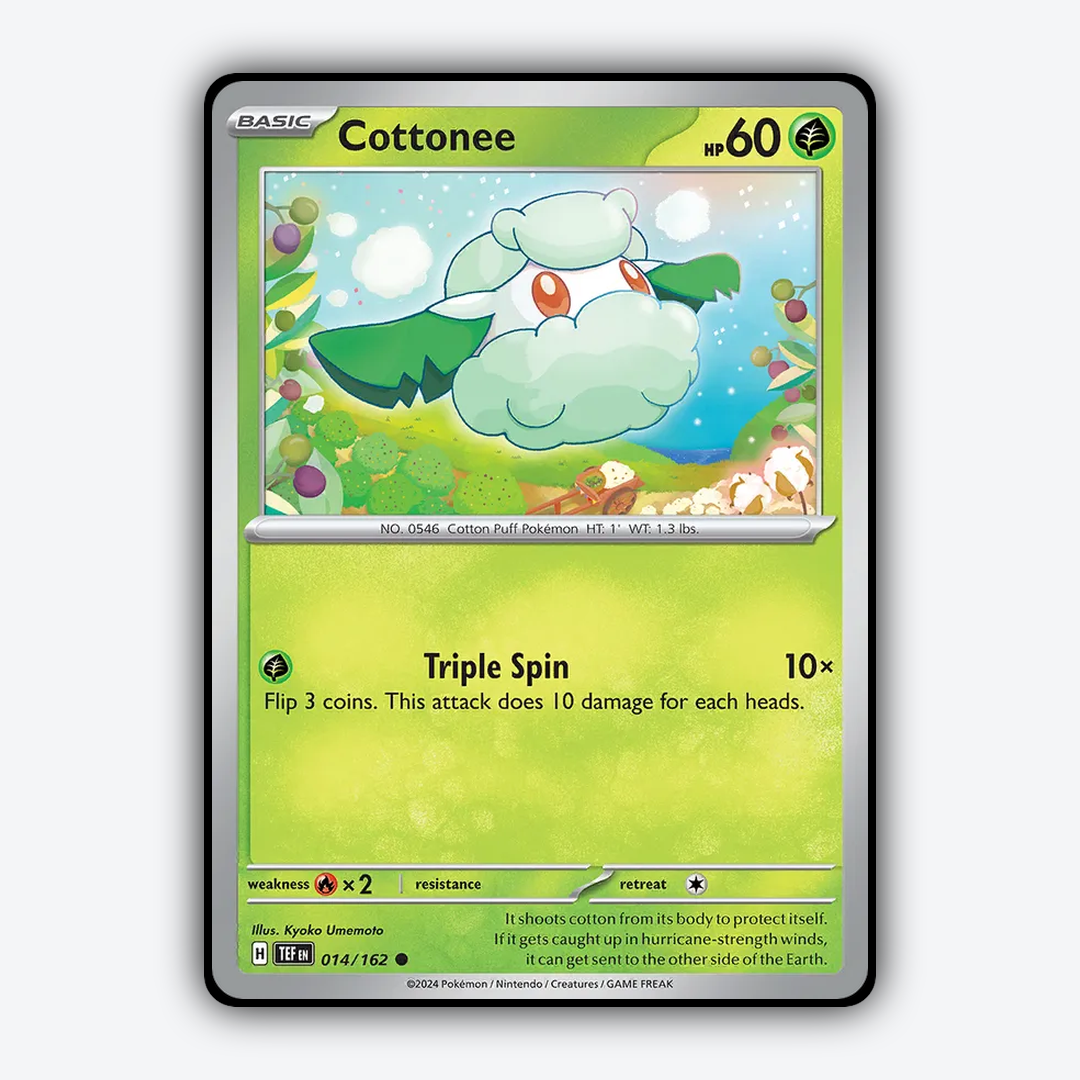 Cottonee 014/162 - Temporal Forces Set - Card Rug
