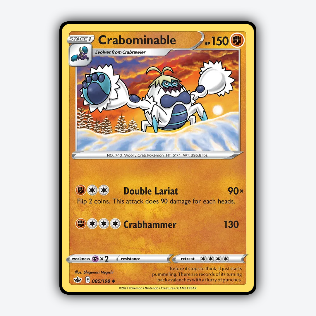 Crabominable 085/198 - Chilling Reign Set - Card Rug