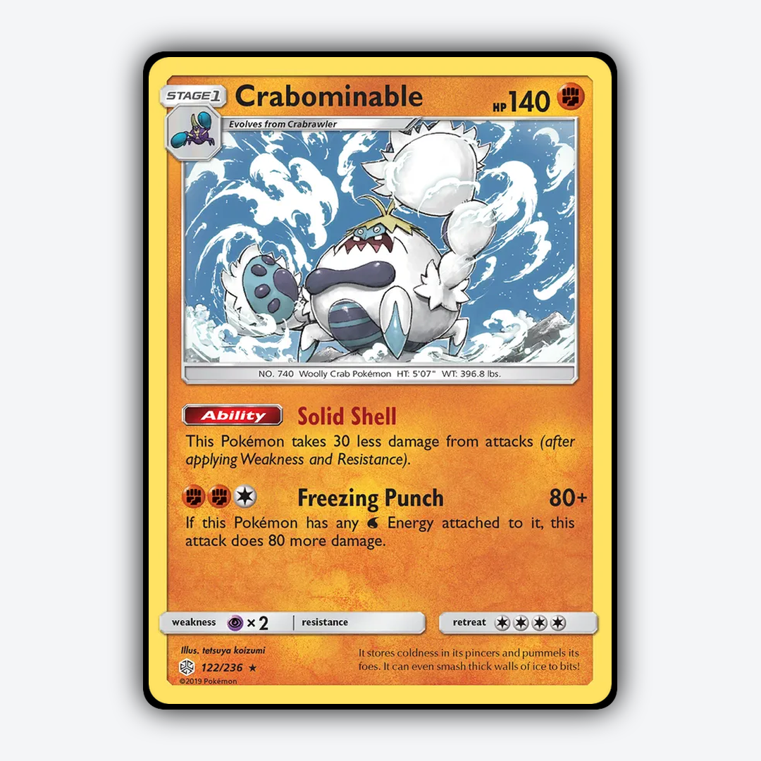 Crabominable 122/236 - Cosmic Eclipse Set - Card Rug