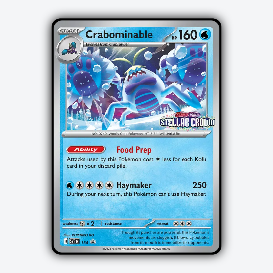 Crabominable #134 - Scarlet & Violet Black Star Promos Set - Card Rug