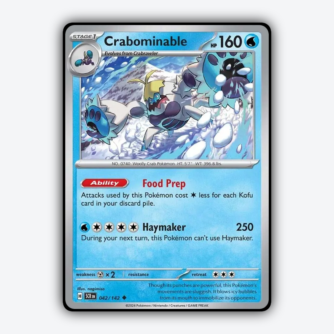 Crabominable 042/142 - Stellar Crown Set - Card Rug