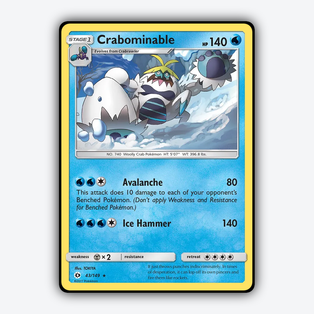Crabominable 043/149 - Sun & Moon Set - Card Rug