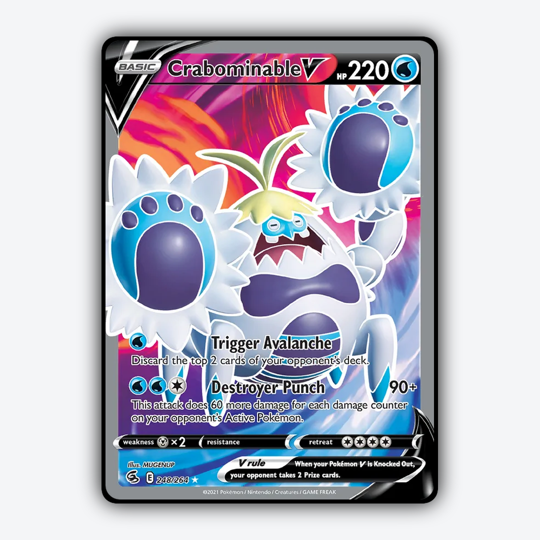Crabominable V 248/264 - Fusion Strike Set - Card Rug