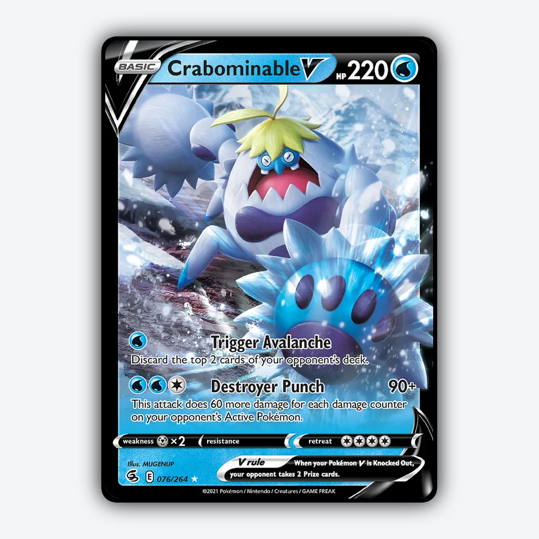 Crabominable V 076/264 - Fusion Strike Set - Card Rug
