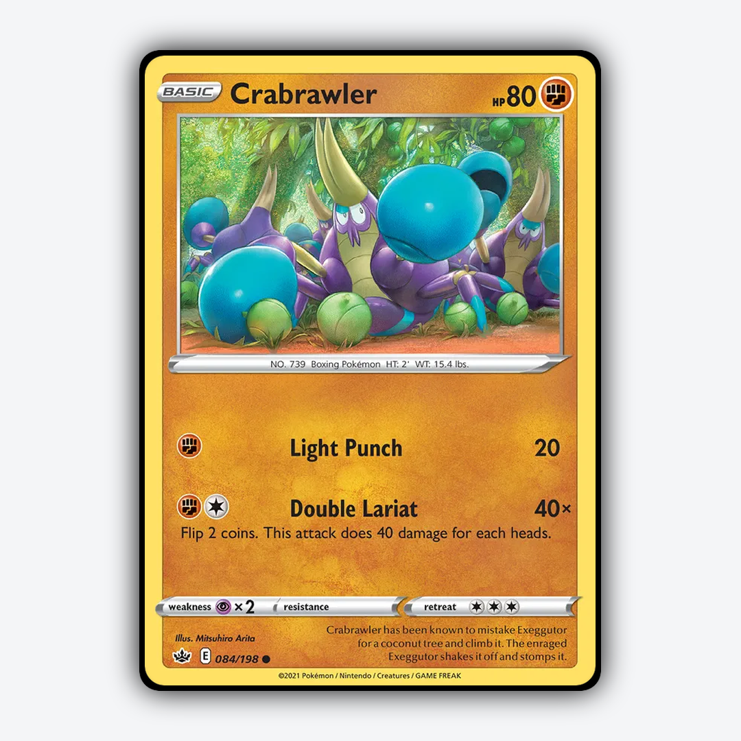 Crabrawler 084/198 - Chilling Reign Set - Card Rug
