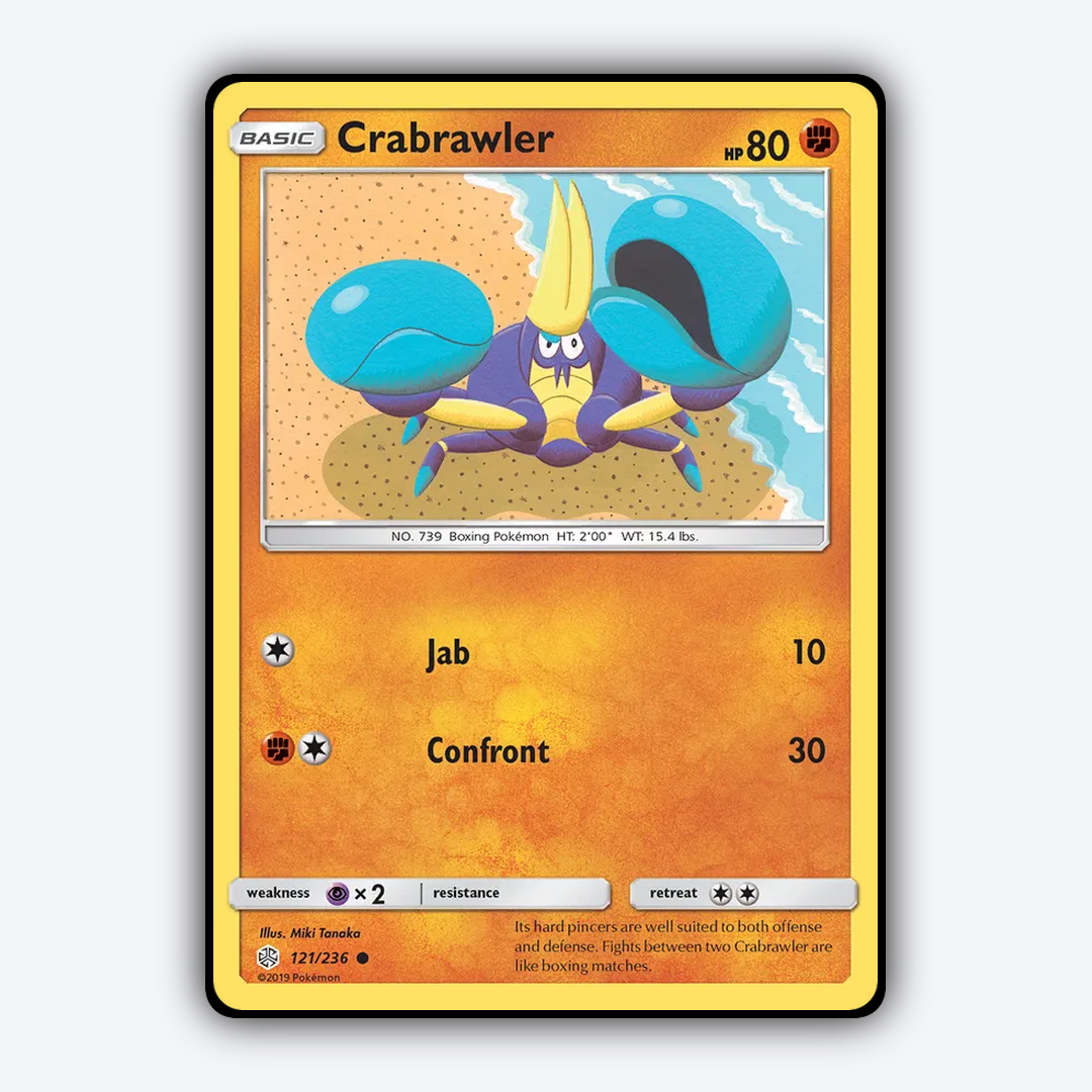 Crabrawler 121/236 - Cosmic Eclipse Set - Card Rug