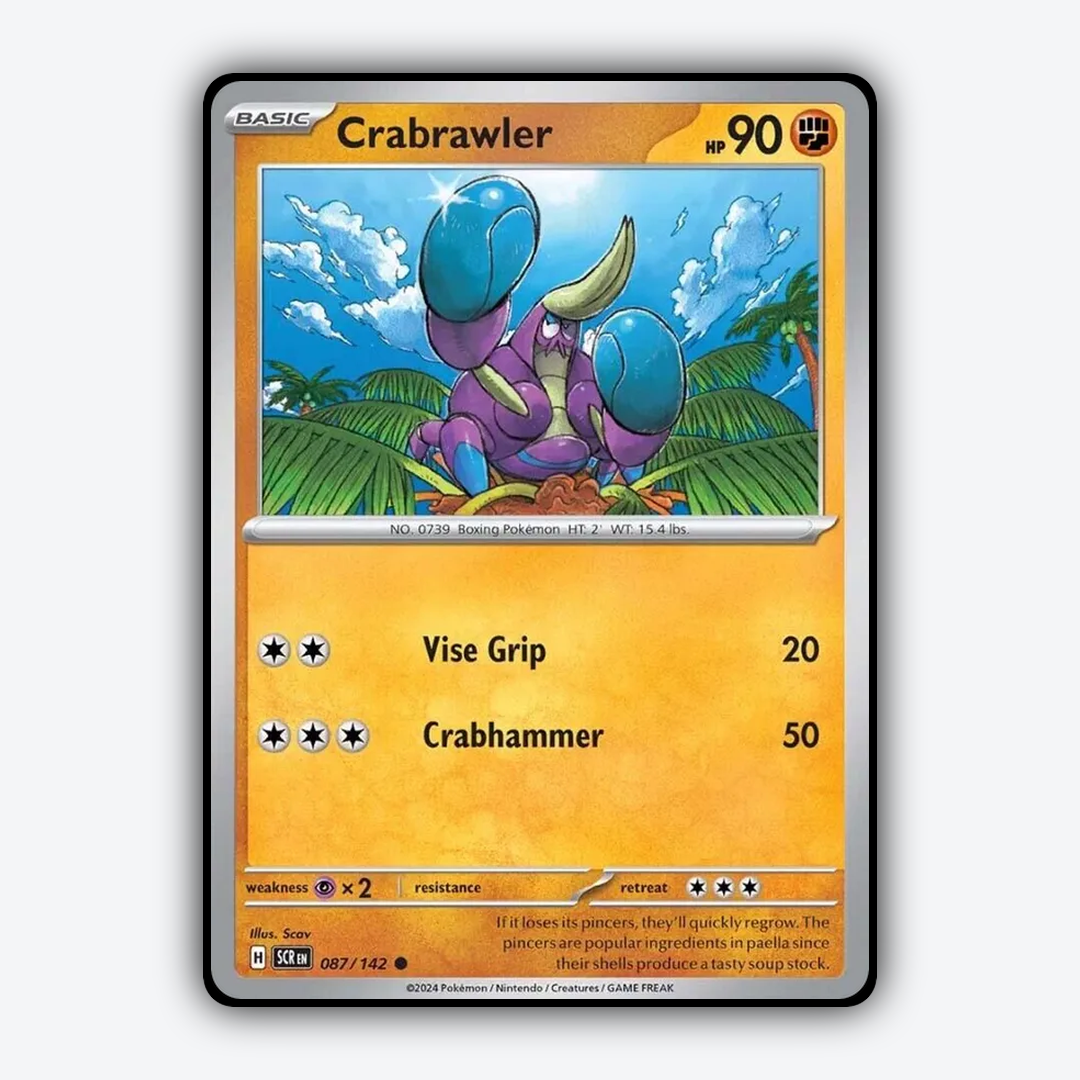 Crabrawler 087/142 - Stellar Crown Set - Card Rug