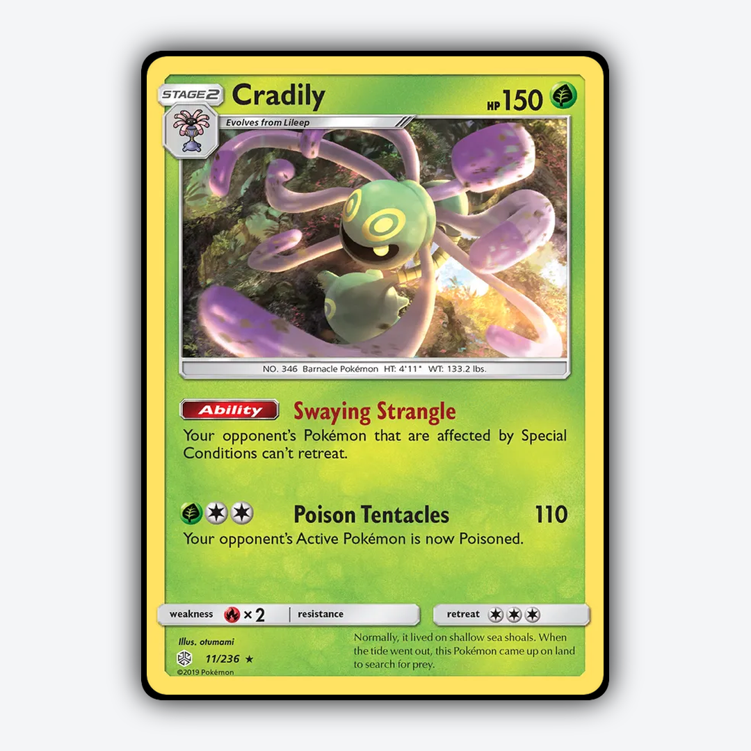 Cradily 011/236 - Cosmic Eclipse Set - Card Rug