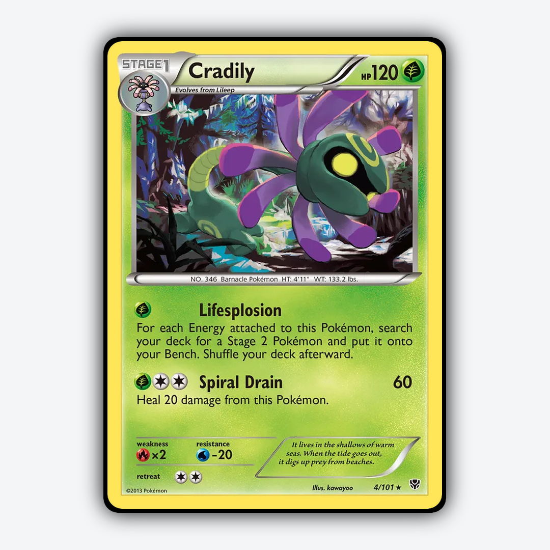 Cradily 004/101 - Plasma Blast Set - Card Rug