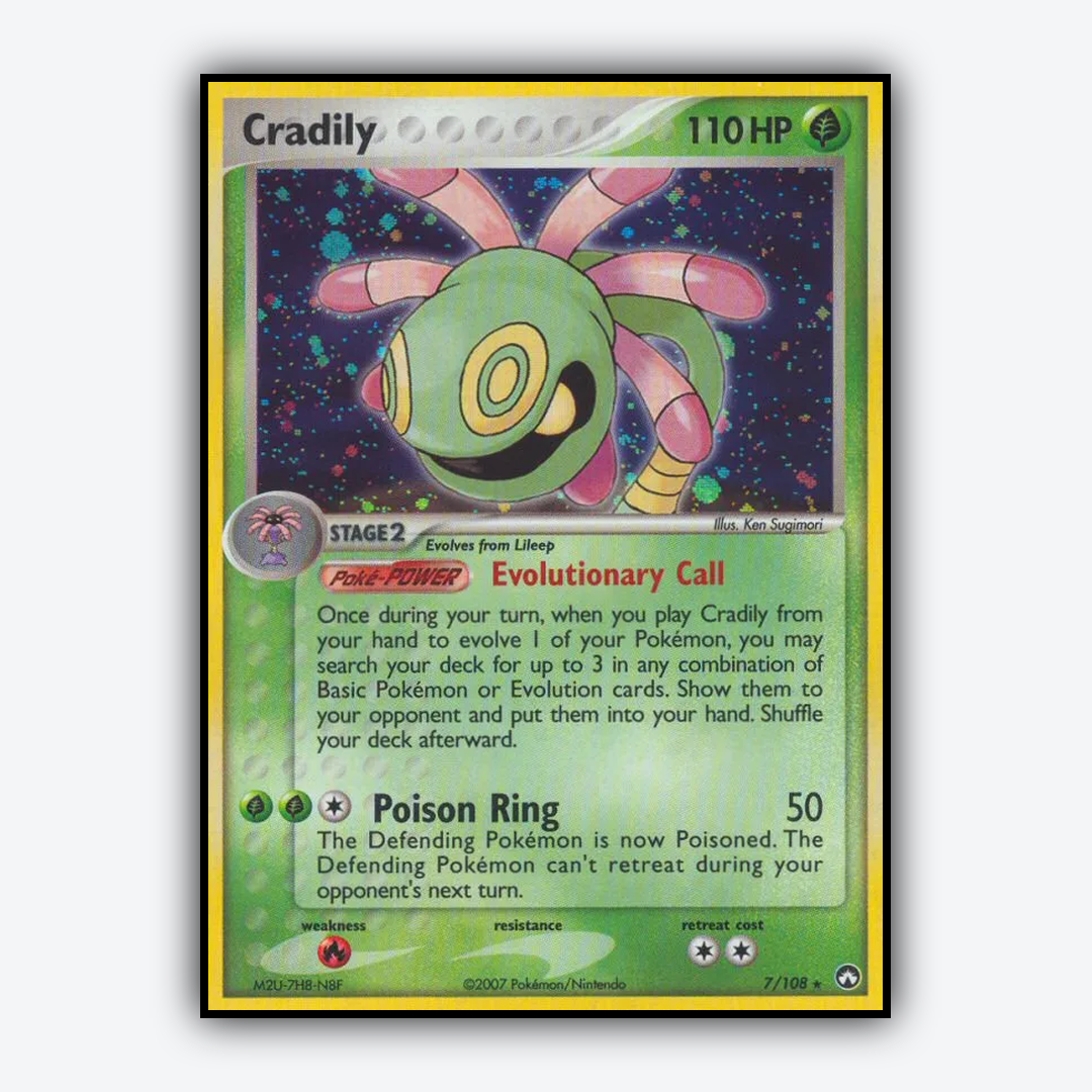 Cradily 007/108 - Power Keepers Set - Card Rug