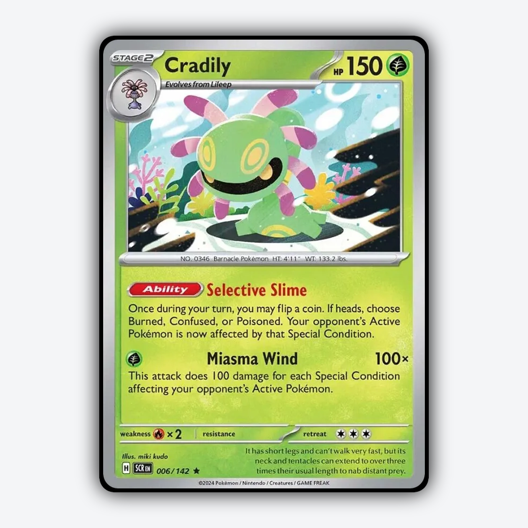 Cradily 006/142 - Stellar Crown Set - Card Rug