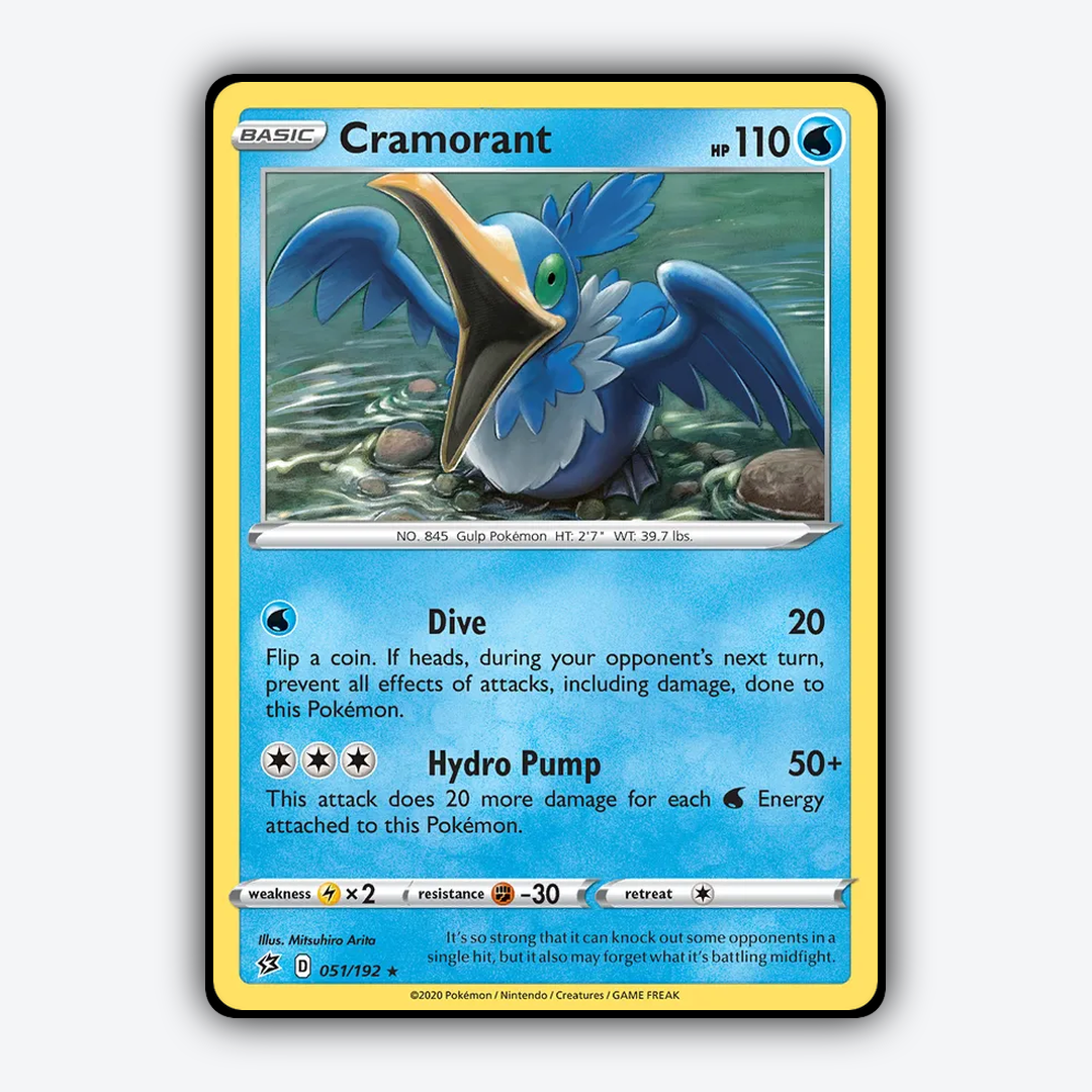 Cramorant 051/192 - Rebel Clash Set - Card Rug