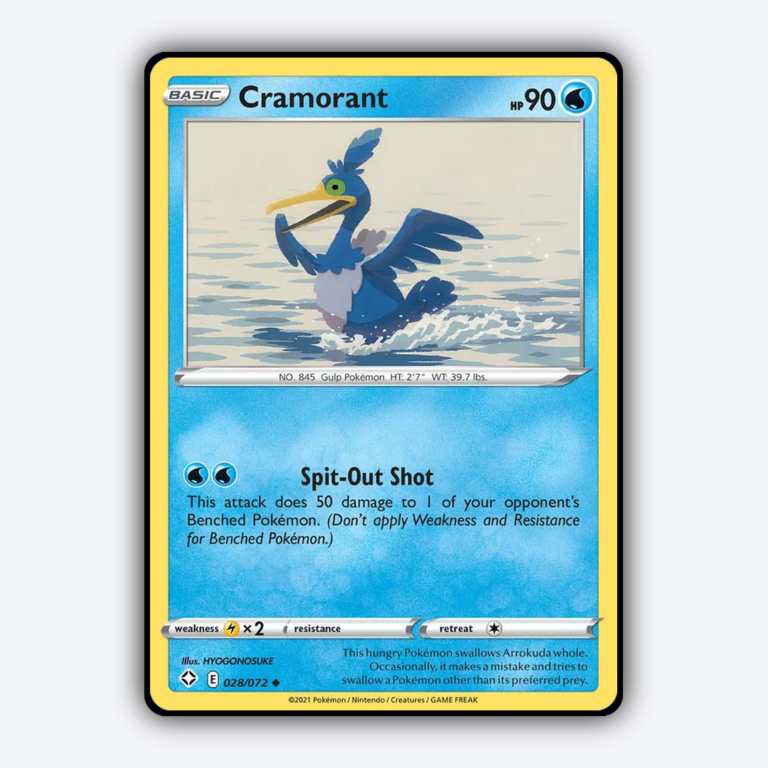 Cramorant 028/72 - Shining Fates Set - Card Rug