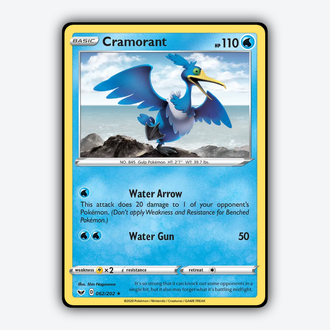 Cramorant 062/202 - Sword & Shield Set - Card Rug