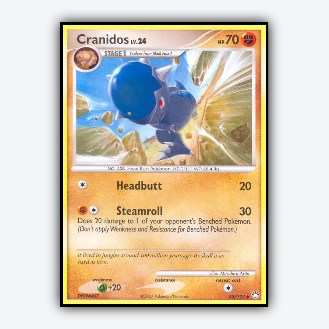 Cranidos 043/123 - Mysterious Treasures Set - Card Rug