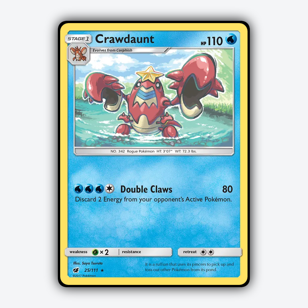 Crawdaunt 025/111 - Crimson Invasion Set - Card Rug