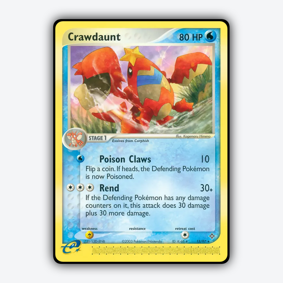 Crawdaunt 013/97 - Dragon Set - Card Rug