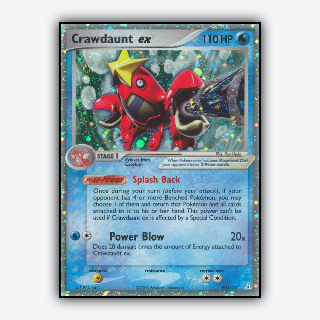 Crawdaunt ex 099/110 - Holon Phantoms Set - Card Rug