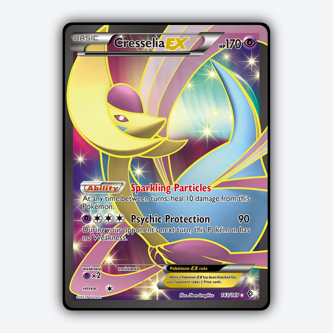 Cresselia-EX 143/149 - Boundaries Crossed Set - Card Rug