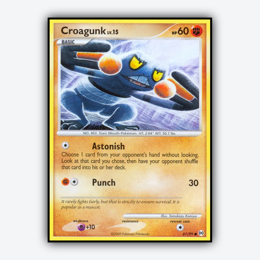 Croagunk 061/99 - Arceus Set - Card Rug
