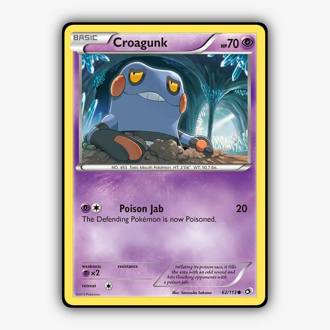 Croagunk 062/113 - Legendary Treasures Set - Card Rug