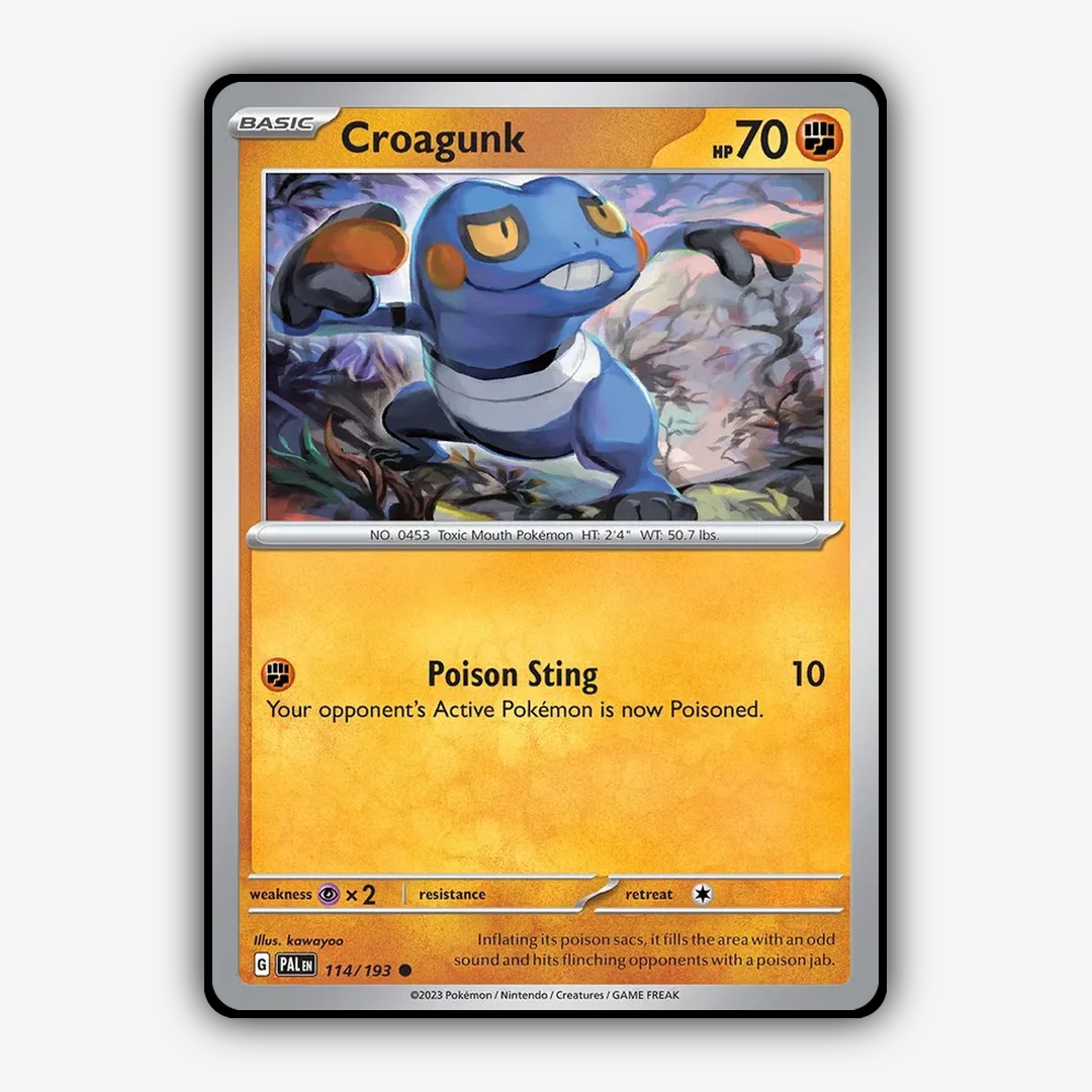 Croagunk 114/193 - Paldea Evolved Set - Card Rug