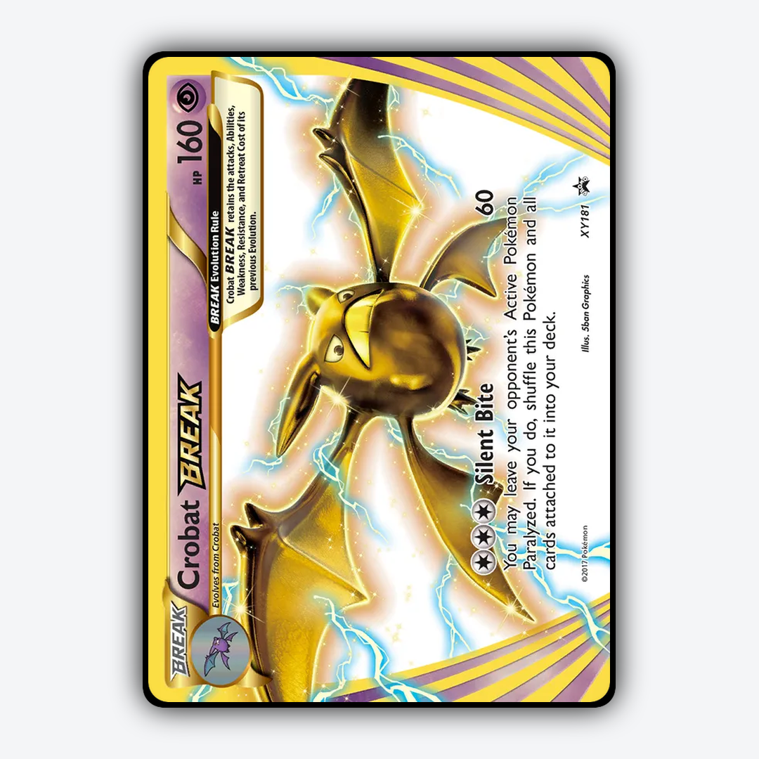 Crobat BREAK #181 - XY Black Star Promos Set - Card Rug