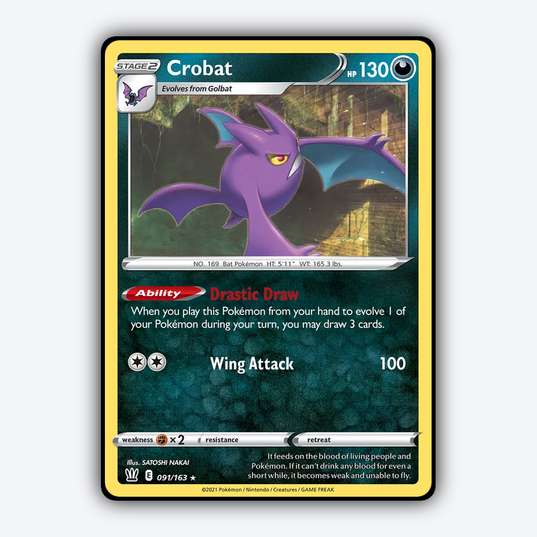 Crobat 091/163 - Battle Styles Set - Card Rug