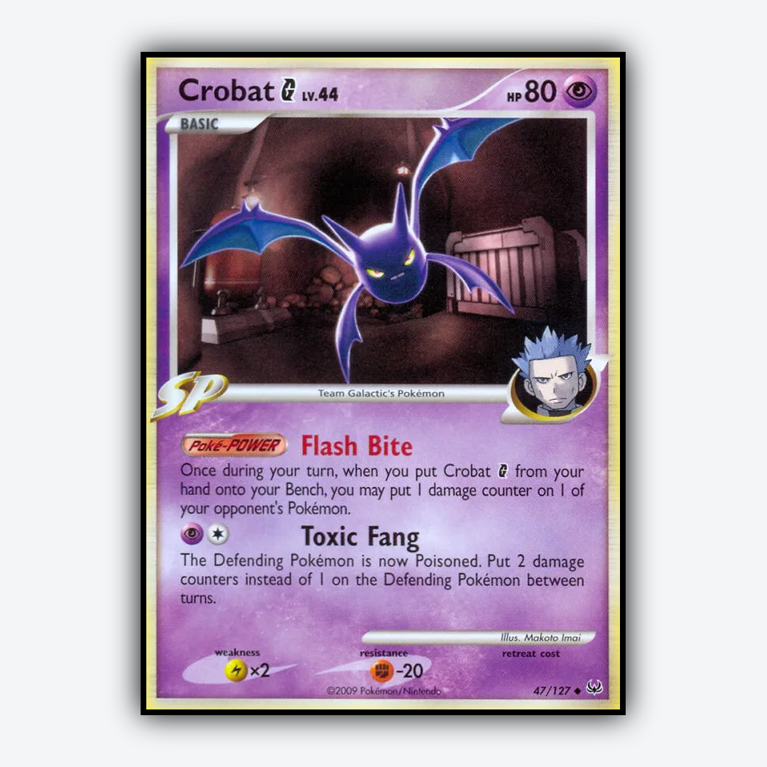 Crobat G 047/127 - Platinum Set - Card Rug