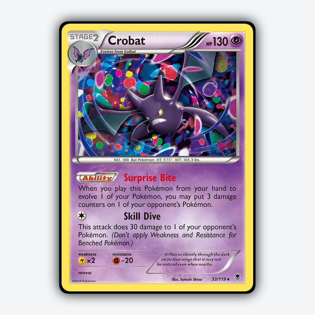 Crobat 033/119 - Phantom Forces Set - Card Rug