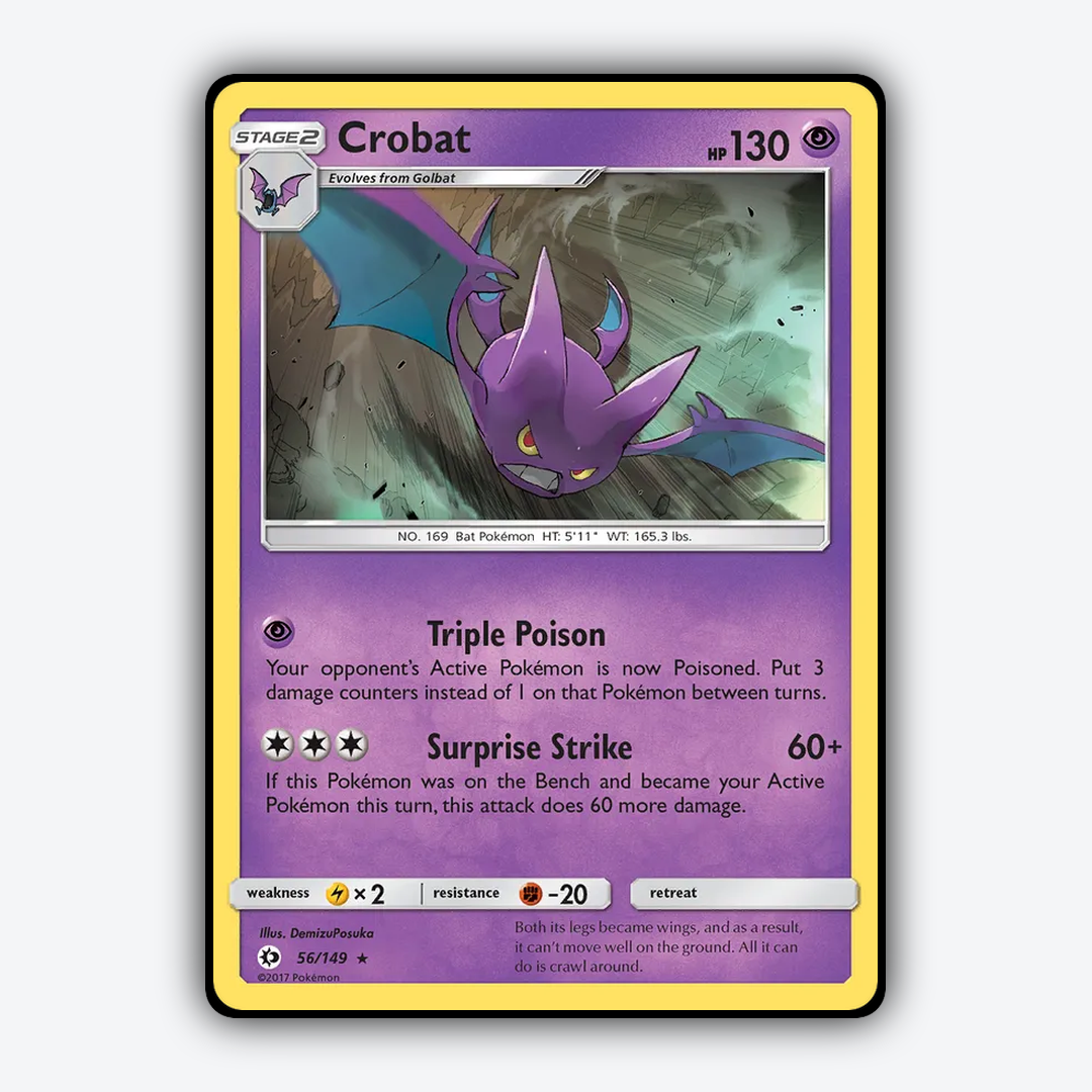 Crobat 056/149 - Sun & Moon Set - Card Rug