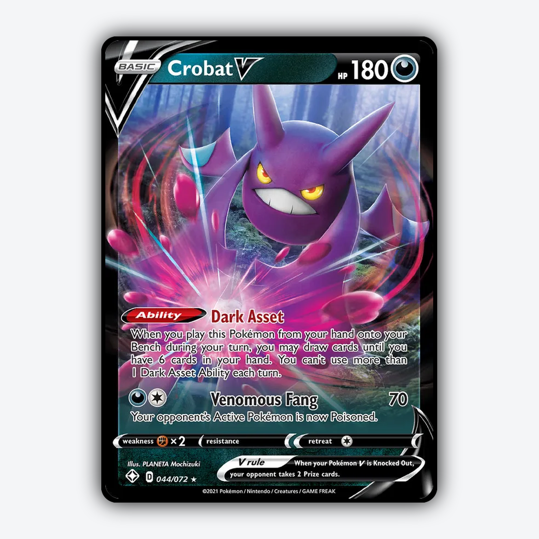 Crobat V 044/72 - Shining Fates Set - Card Rug
