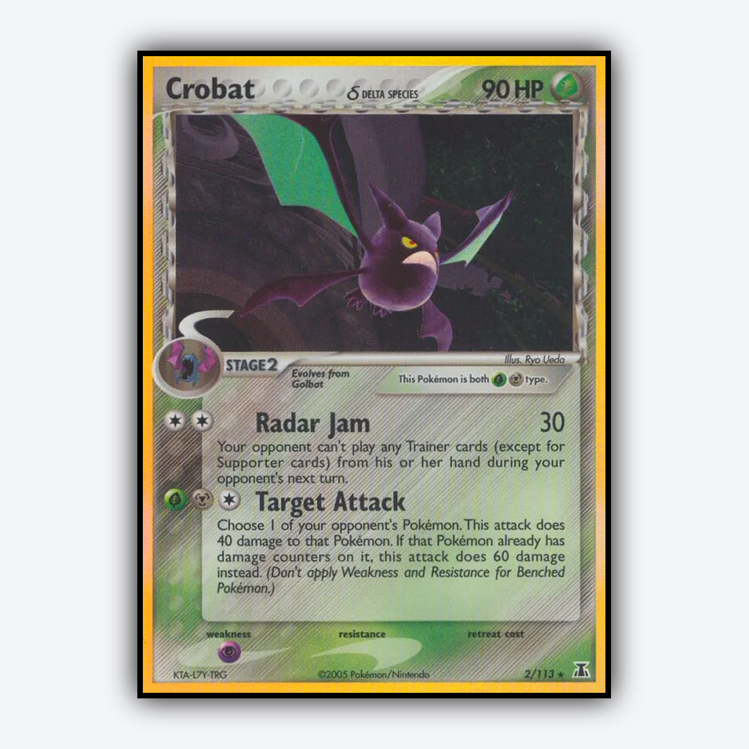 Crobat δ 002/113 - Delta Species Set - Card Rug