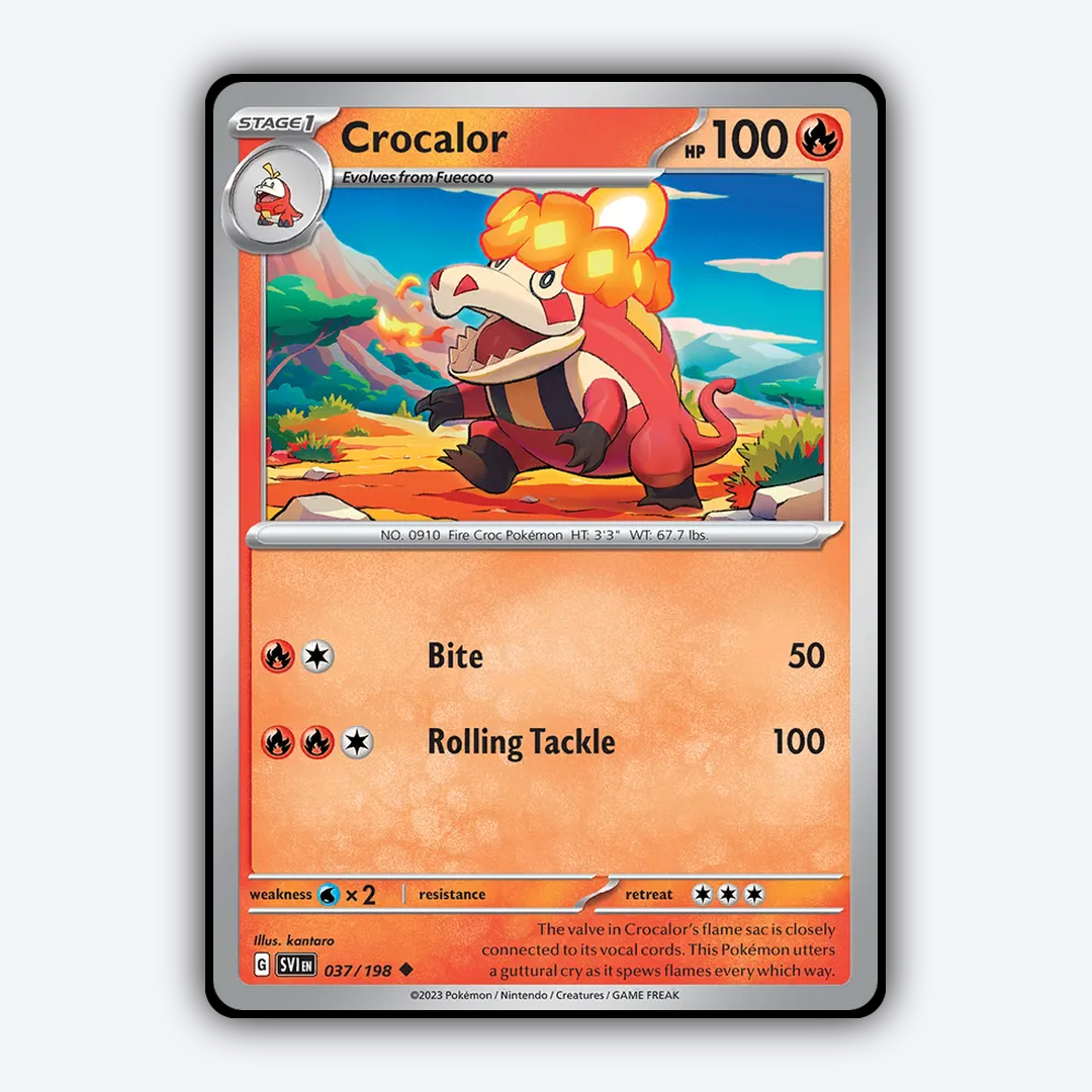 Crocalor 037/198 - Scarlet & Violet Set - Card Rug