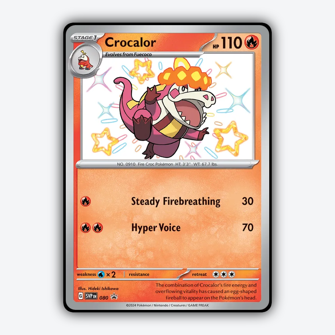 Crocalor #80 - Scarlet & Violet Black Star Promos Set - Card Rug