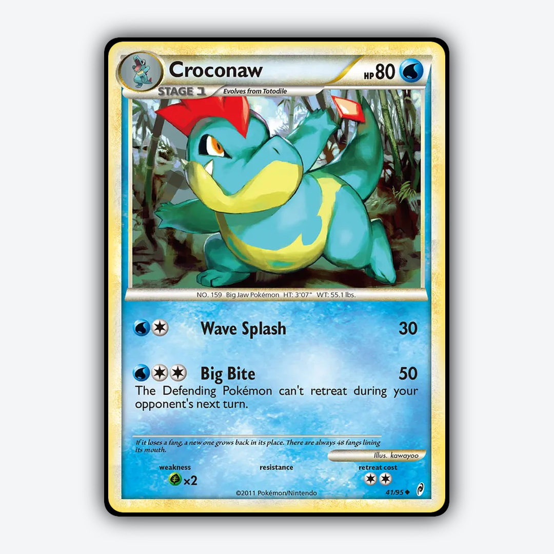 Croconaw 041/95 - Call of Legends Set - Card Rug