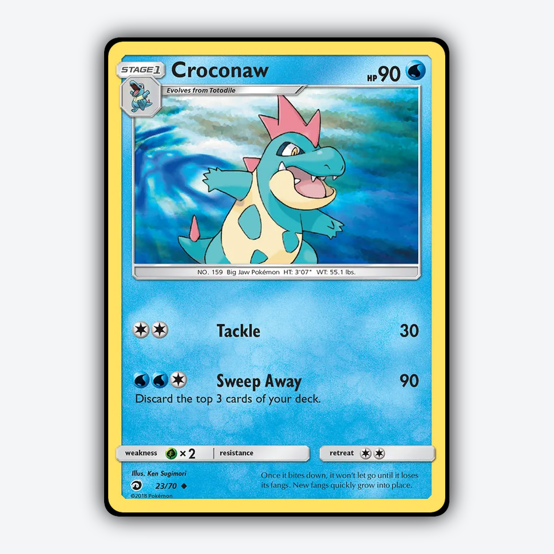 Croconaw 023/70 - Dragon Majesty Set - Card Rug