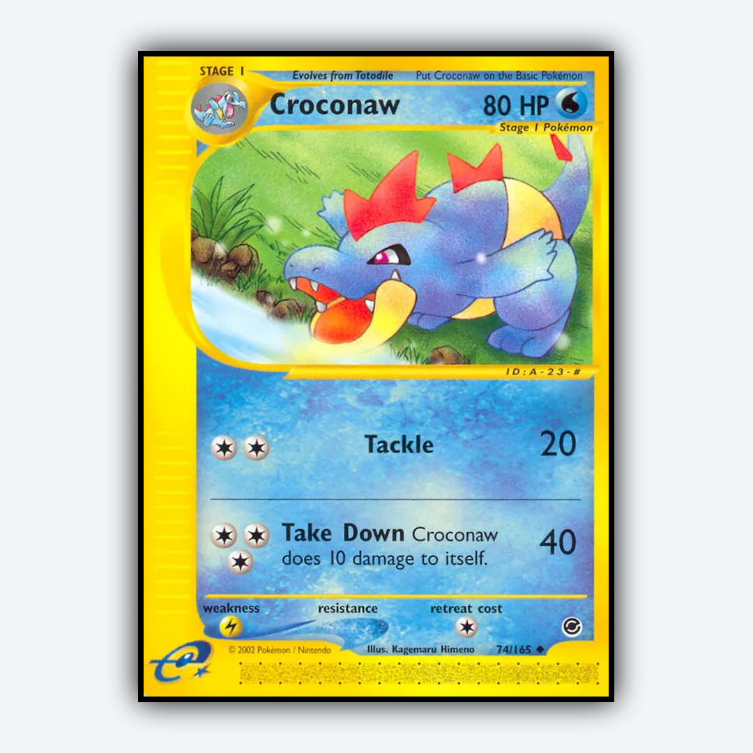 Croconaw 074/165 - Expedition Base Set - Card Rug