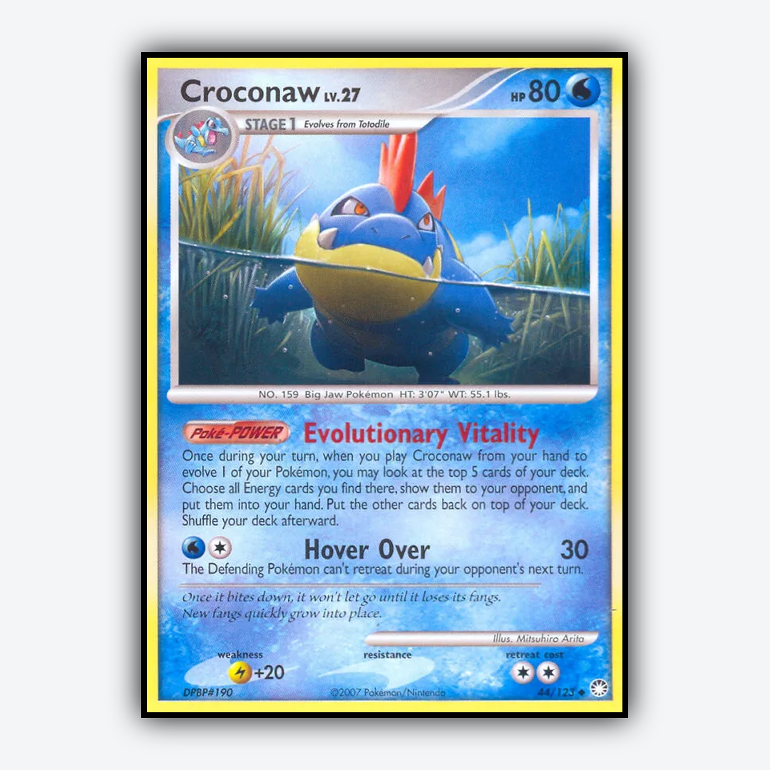 Croconaw 044/123 - Mysterious Treasures Set - Card Rug