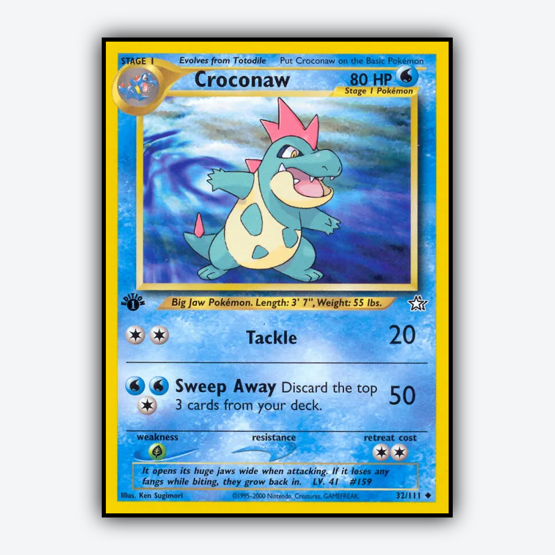 Croconaw 032/111 - Neo Genesis Set - Card Rug