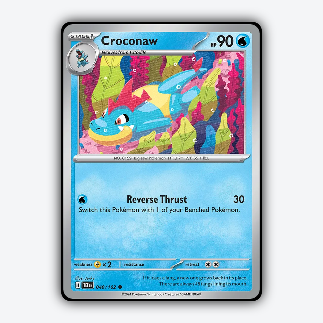 Croconaw 040/162 - Temporal Forces Set - Card Rug