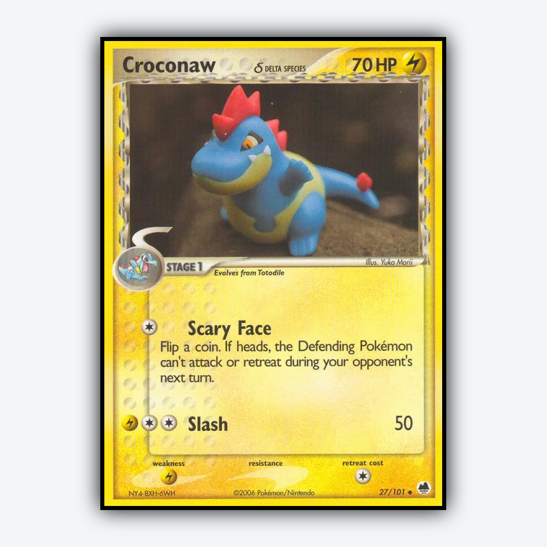 Croconaw δ 027/101 - Dragon Frontiers Set - Card Rug