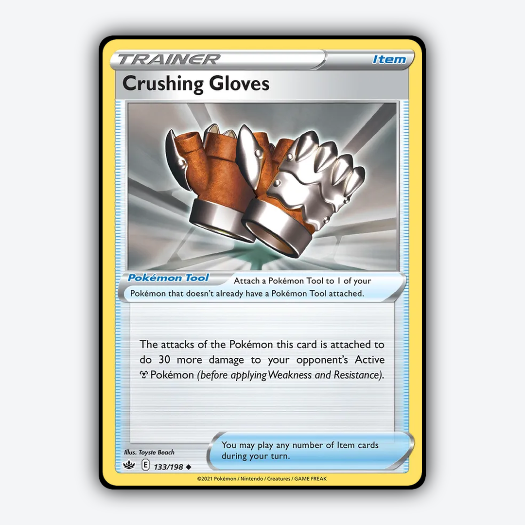 Crushing Gloves 133/198 - Chilling Reign Set - Card Rug