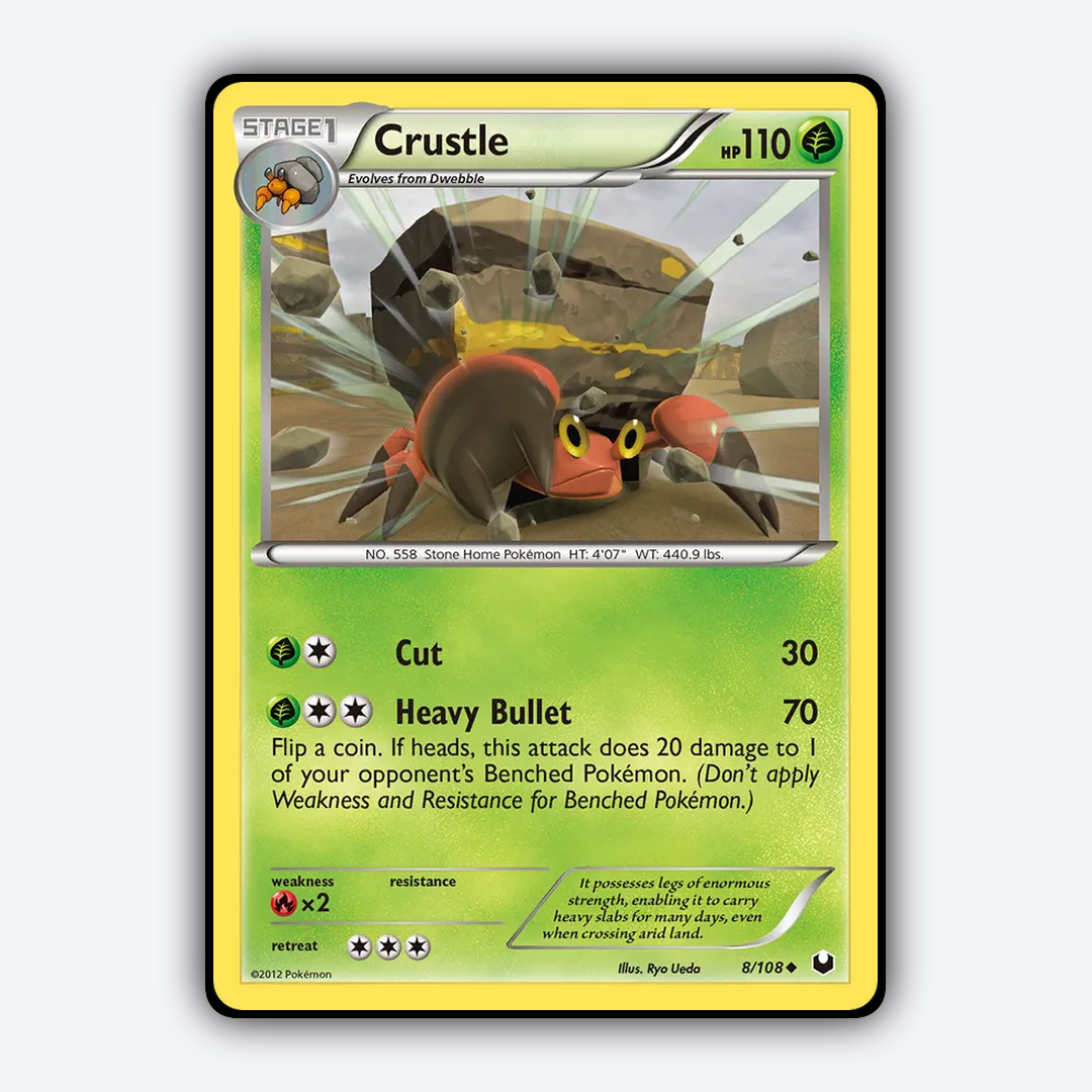 Crustle 008/108 - Dark Explorers Set - Card Rug
