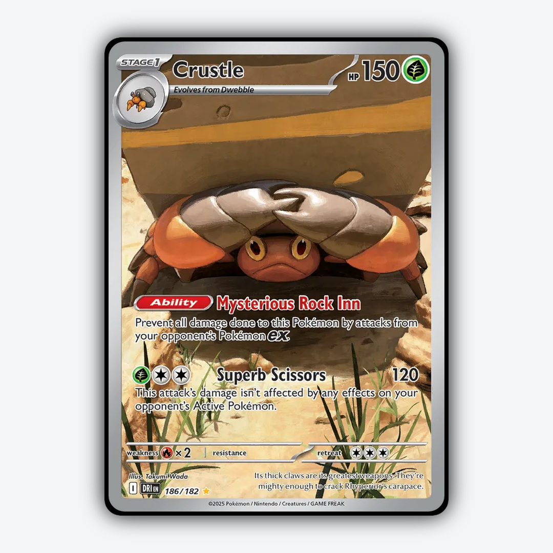 Crustle #186 - Destined Rivals Set - Card Rug
