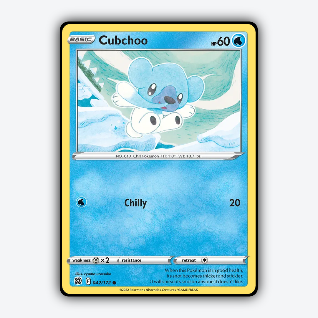 Cubchoo 042/172 - Brilliant Stars Set - Card Rug