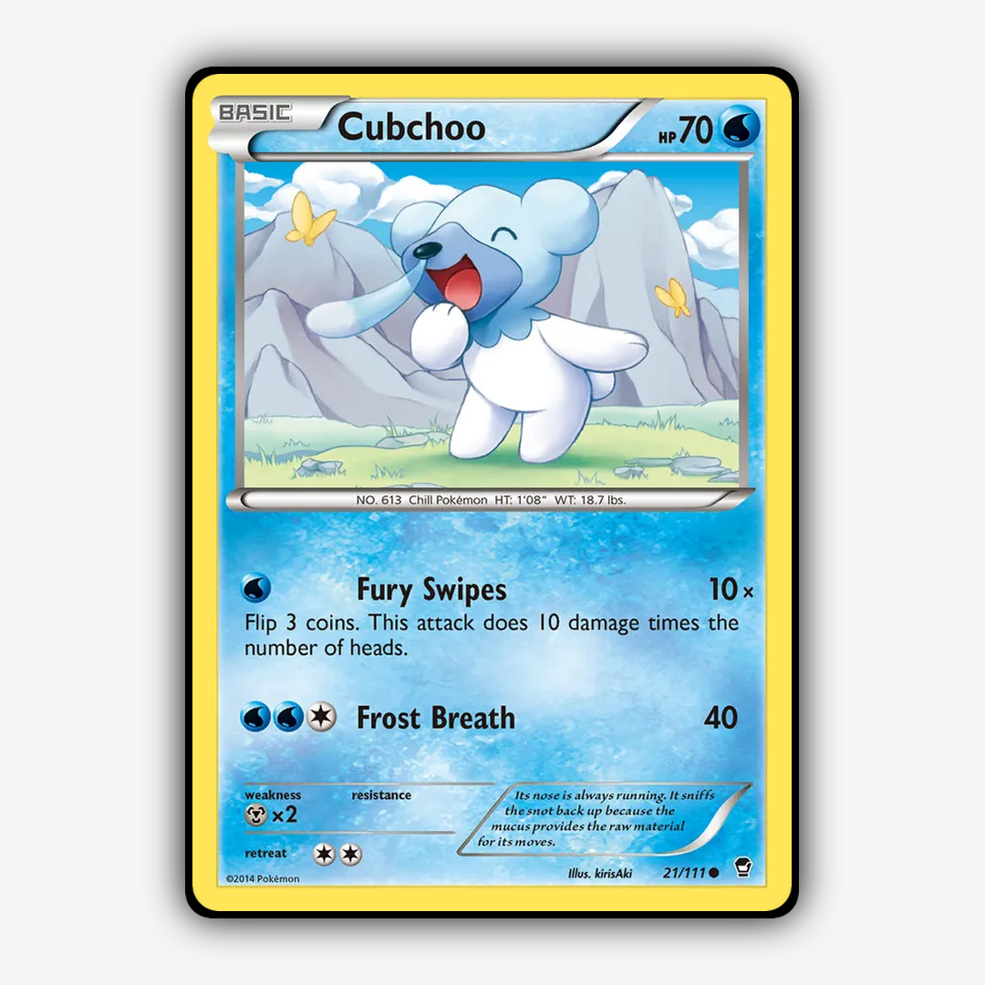 Cubchoo 021/111 - Furious Fists Set - Card Rug